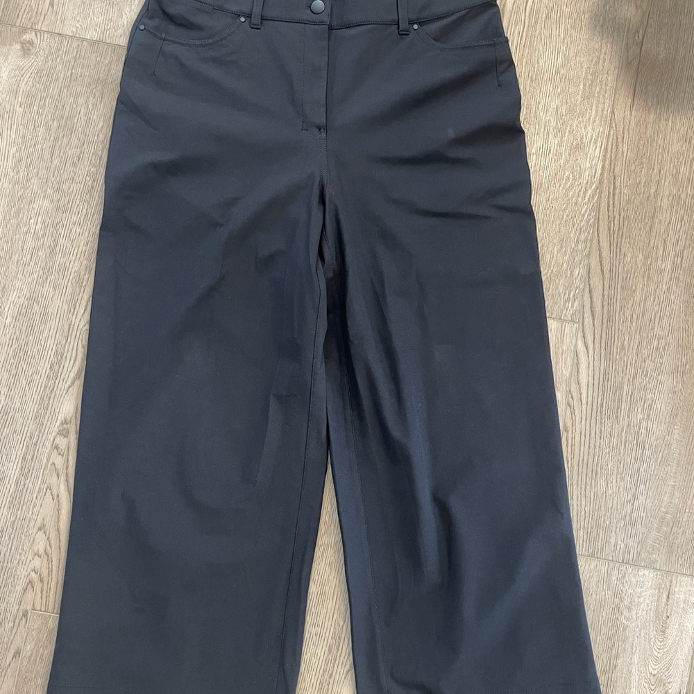 Lululemon Athletica Black Wide Leg Trousers